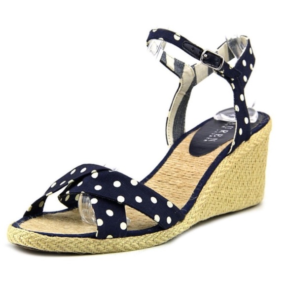 Ralph Lauren Cheryl Dotty Espadrilles  Navy Size 7 - Picture 7 of 7